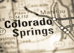 Colorado Springs Colorado map