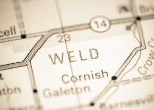 Weld Colorado map